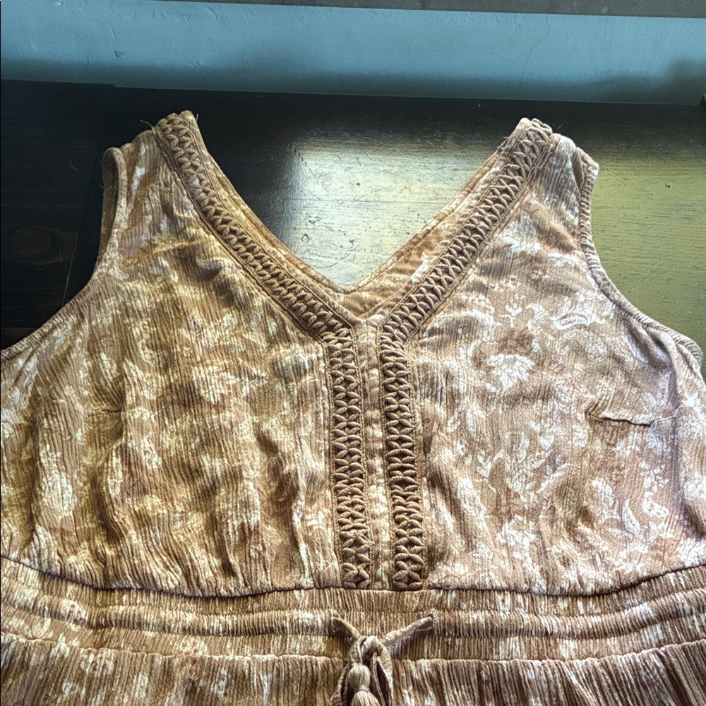 Lucky Brand Brown/Beige Maxi Dress